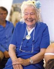 Portrait representing Dr. Ida P. Rolf, PhD, biochemist and developer of Structural Integration